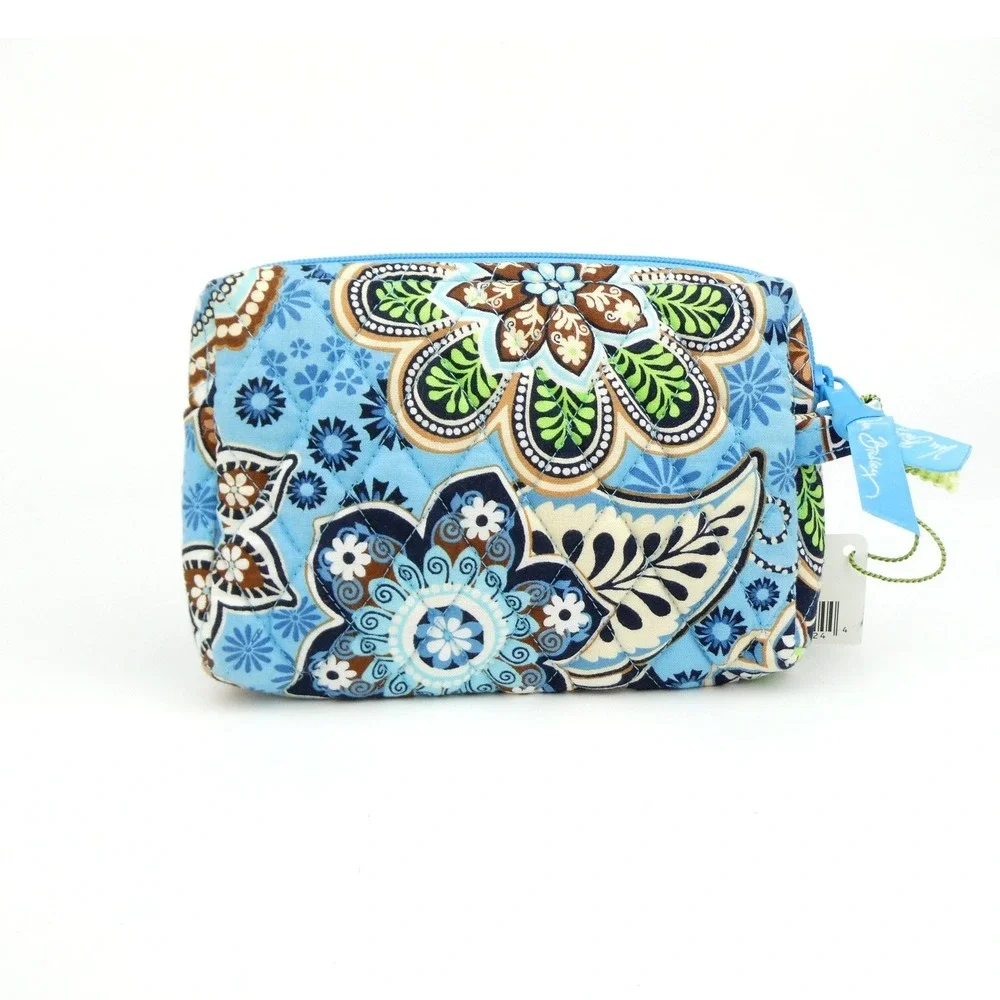 Vera Bradley Bali Blue Small Cosmetic Bag Case NWT